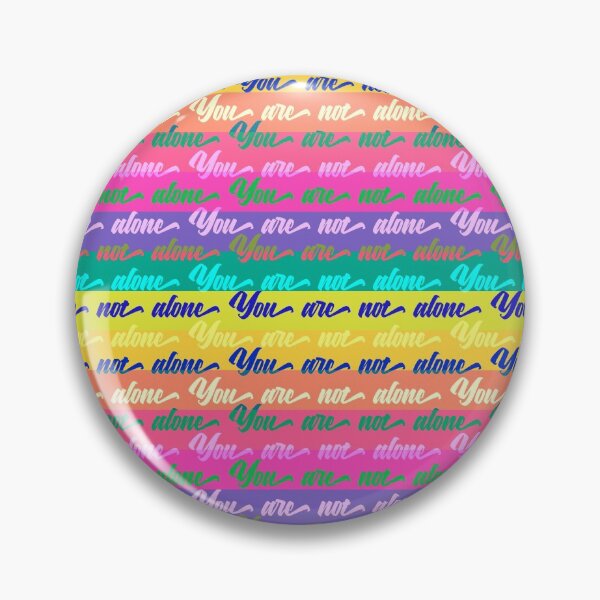 Item preview, You are not alone quote, colorful pattern as great motivation designed and sold by Mauswohn.