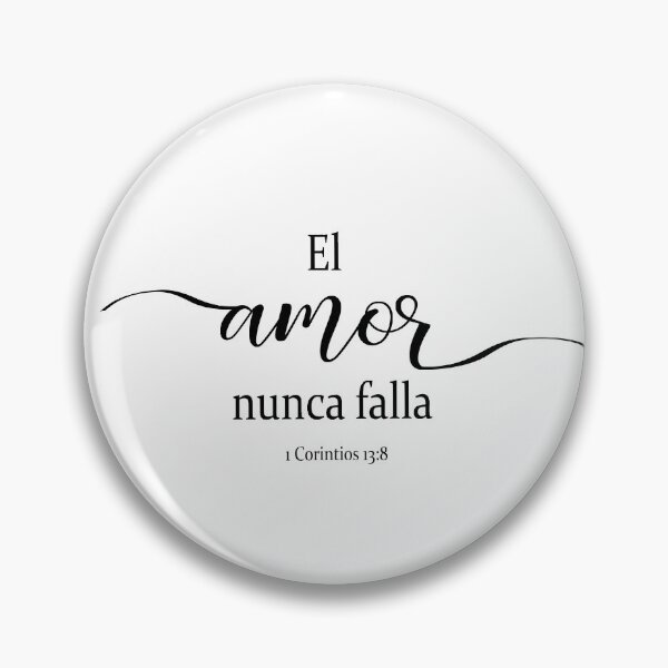 Item preview, El amor nunca falla, spanish bible verse designed and sold by Aryam Quotes.