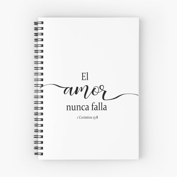 Item preview, El amor nunca falla, verso de la biblia en español designed and sold by Aryam Quotes.