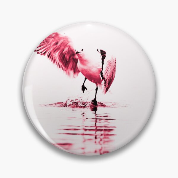 Item preview, Seagull skipping across water in monochrome red on white in illustrative style designed and sold by Brian Scantlebury.