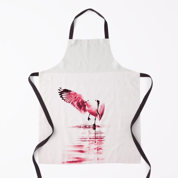 Item preview, Seagull skipping across water in monochrome red on white in illustrative style designed and sold by Brian Scantlebury.