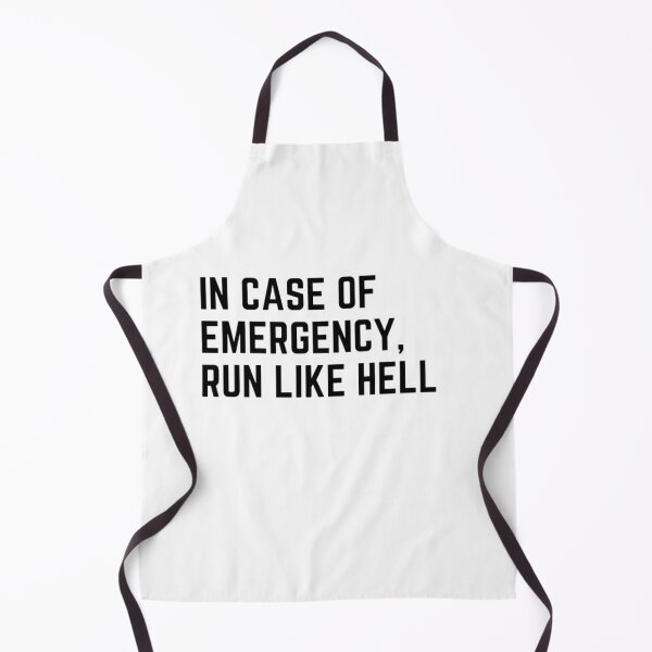 Item preview,  Get your act together " IN CASE OF EMERGENCY, RUN LIKE HELL" sarcastic quote STICKER [P-Q 68][655] designed and sold by HIPNOTIZAR  CRAFTS.