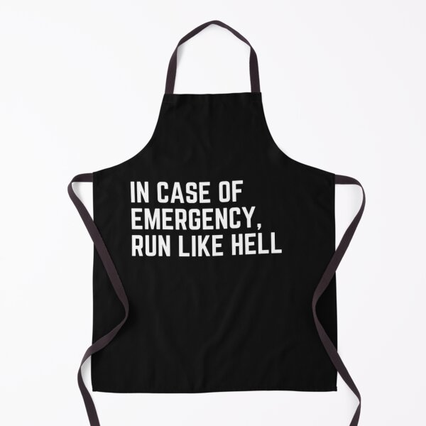 Item preview,  Get your act together " IN CASE OF EMERGENCY, RUN LIKE HELL" sarcastic quote STICKER [P-Q 68B][656] designed and sold by HIPNOTIZAR  CRAFTS.