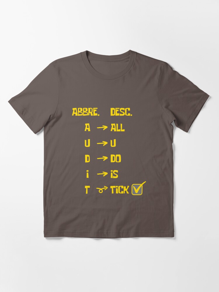 abbreviation-for-audit-t-shirt-by-aftermathapp-redbubble