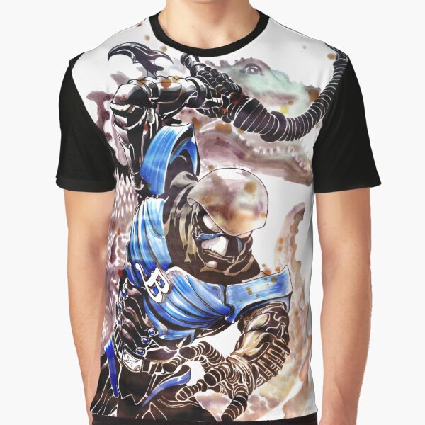 Hakaida Blue Graphic T-Shirt