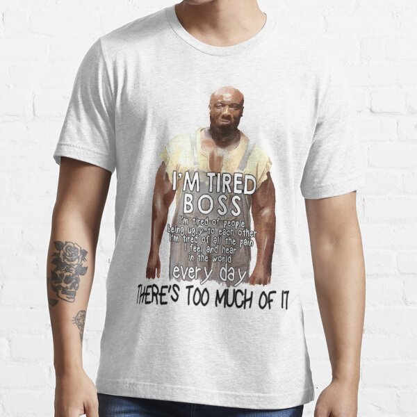 John Coffey tired watercolor Essential T-Shirt by clad63