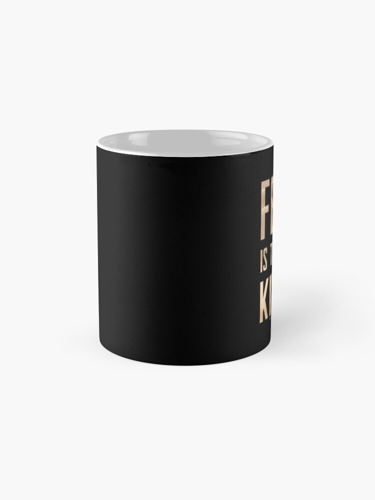Thumbnail 4 of 6, Coffee Mug, Dune - Fear is the mind-killer (Light) - designed and sold by Printerially.