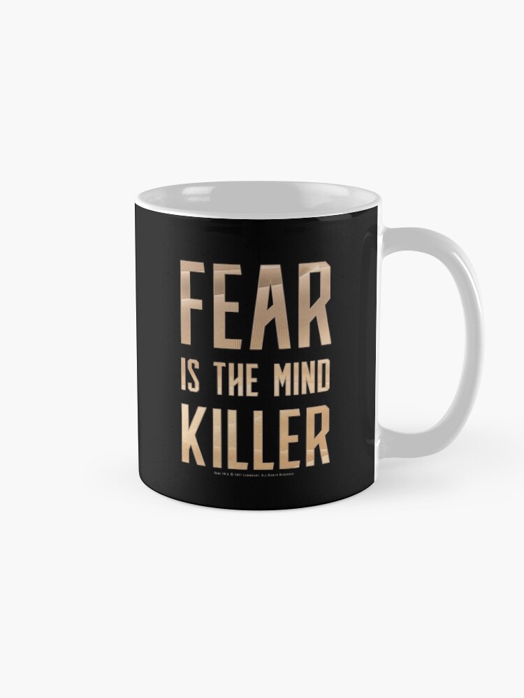 Thumbnail 5 of 6, Coffee Mug, Dune - Fear is the mind-killer (Light) - designed and sold by Printerially.
