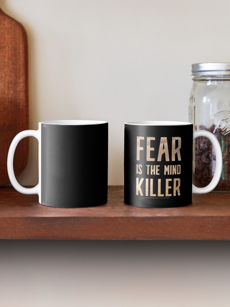 Thumbnail 2 of 6, Coffee Mug, Dune - Fear is the mind-killer (Light) - designed and sold by Printerially.