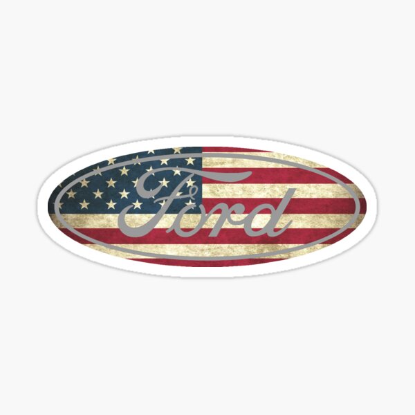 Ford amerikanische Flagge Sticker