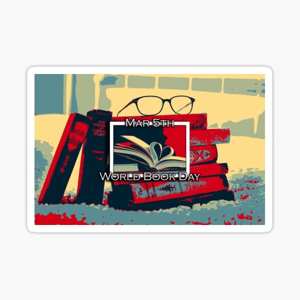 Item preview, I LOVE WORLD BOOK DAY designed and sold by REALDesign-Shop.