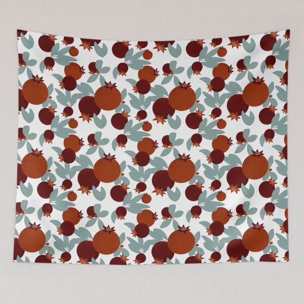 Item preview, Pomegranate pattern designed and sold by RosanneCreates.