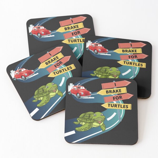 Item preview, I BRAKE FOR TURTLES, SEA TURTLES, TORTOISE, ROAD SAFTEY, designed and sold by R B Chrystal.