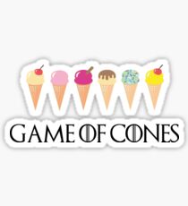 Game of Cones Sticker