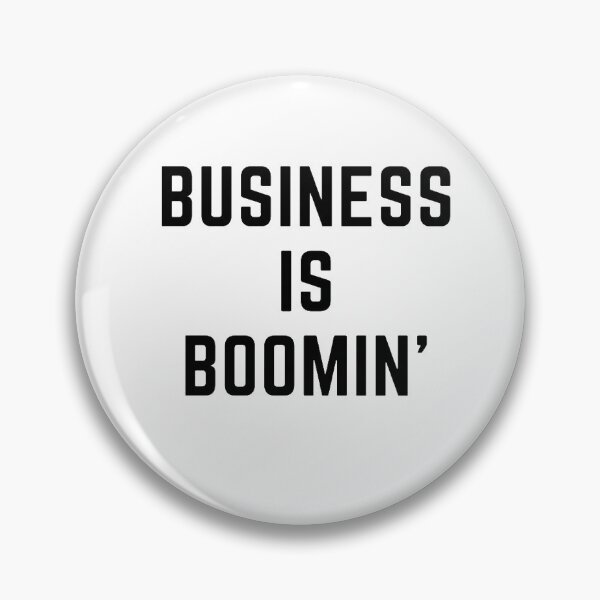 Item preview, Stonks only go up " BUSINESS IS BOOMING " sarcastic quote STICKER [P-Q 71][661] designed and sold by HIPNOTIZAR  CRAFTS.