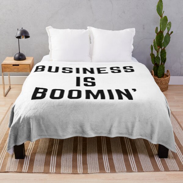 Item preview, Stonks only go up " BUSINESS IS BOOMING " sarcastic quote STICKER [P-Q 71][661] designed and sold by HIPNOTIZAR  CRAFTS.