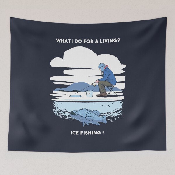 Item preview, Ice fishing ice fishermen fishermen designed and sold by DerSenat.