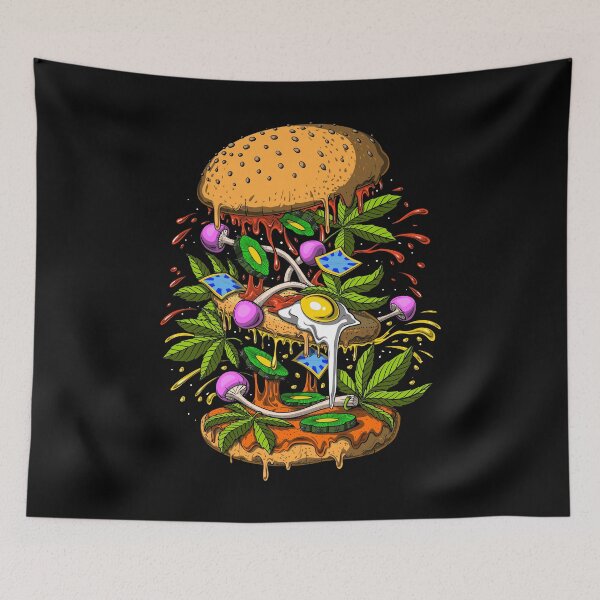 Item preview, Psychedelic Burger designed and sold by underheaven.