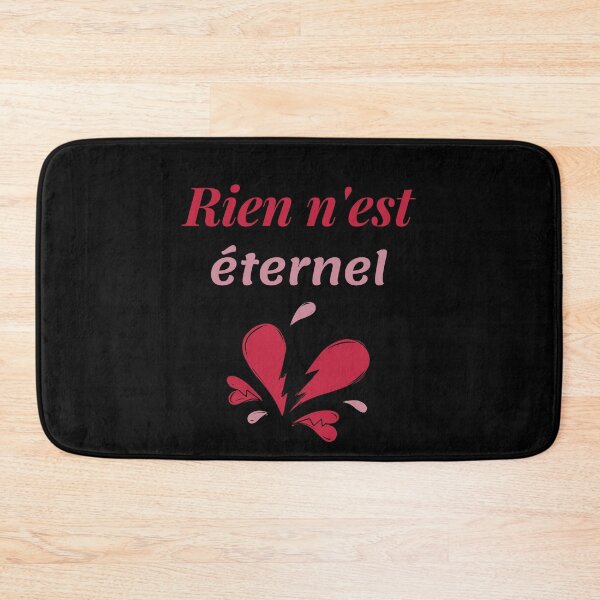Item preview, Nothing lasts forever - popular french quotes lovers theme gifts designed and sold by RebelliousRosee.