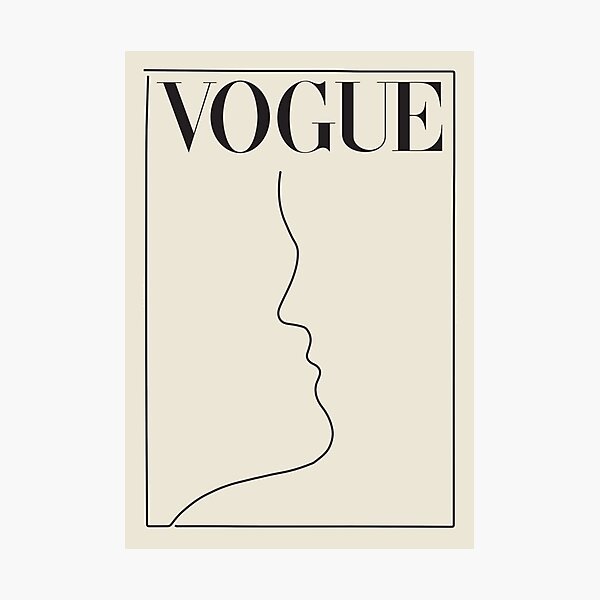 minimal vintage vogue Photographic Print