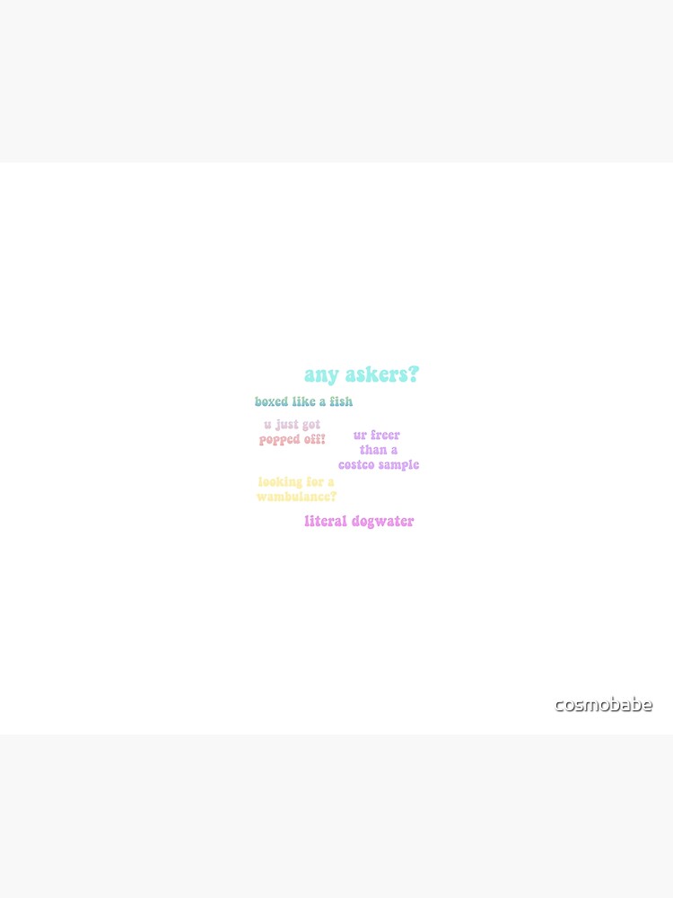 "Quackity, and Karl Jacobs quotes Sticker Sheet" Throw