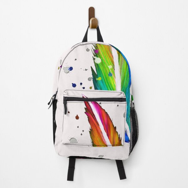 Item preview, The rainbow Feather painted in watercolor technique looks swaying and has color stops, looks artistic. designed and sold by Apostrophe8.