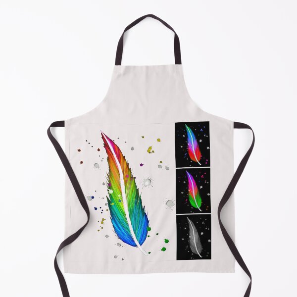 Item preview, The rainbow Feather painted in watercolor technique looks swaying and has color stops, looks artistic. designed and sold by Apostrophe8.
