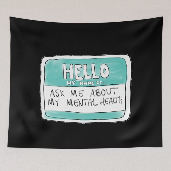 Item preview, Ask me about Mental Health- Psychology Design designed and sold by Psychologist's Inventory.