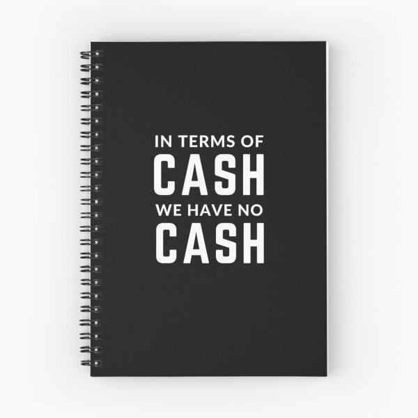 Item preview, Stonks only go up "IN TERMS OF CASH WE HAVE NO CASH" sarcastic quote sticker [P-Q 75B][670] designed and sold by HIPNOTIZAR  CRAFTS.