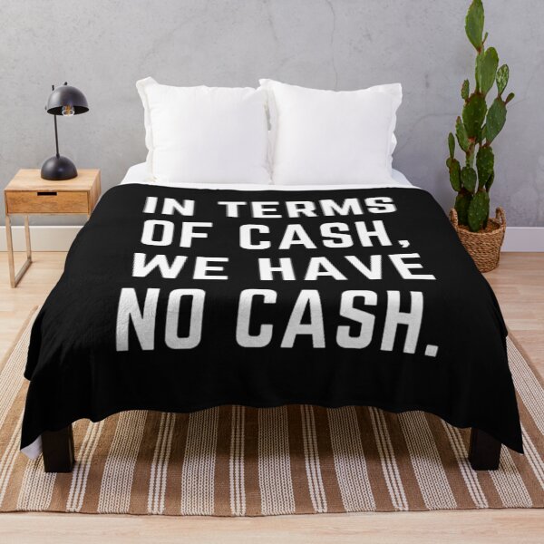 Item preview, Stonks only go up "IN TERMS OF CASH WE HAVE NO CASH" sarcastic quote sticker [P-Q 76B][672] designed and sold by HIPNOTIZAR  CRAFTS.