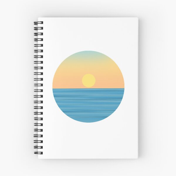 Aperçu de l'œuvre Coucher de soleil mandarine créée et vendue par ChloeHallDesign.