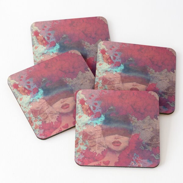 Item preview, Cherry bloom // sakura portrait collage artwork  designed and sold by Dorota Nowacka.