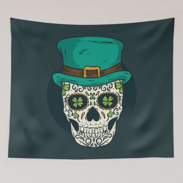 Item preview, Sugar Skull St Patrick's Day Celebration designed and sold by Singhe Design.