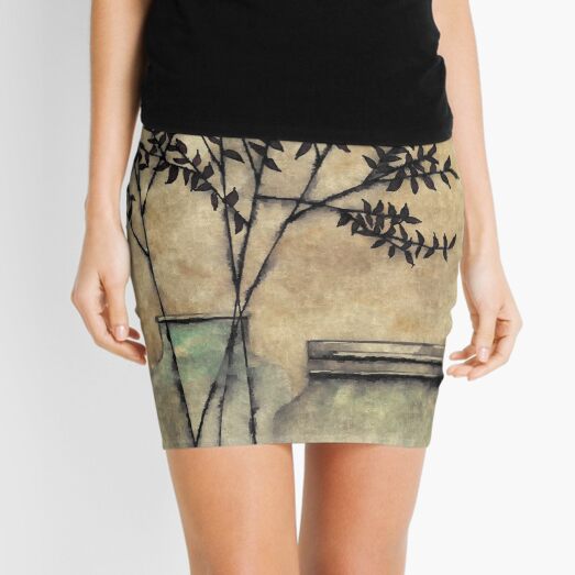 Jars & Leaves Mini Skirt