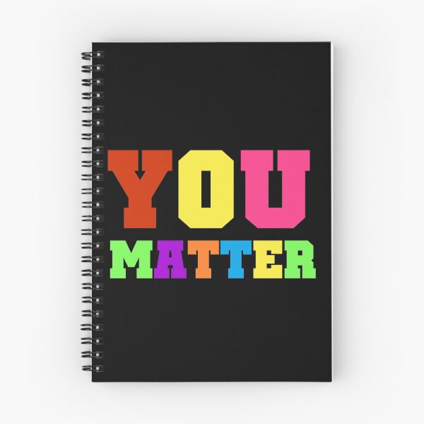 Item preview, You Matter Inspirational Text Quote Sayings designed and sold by peacockcards.