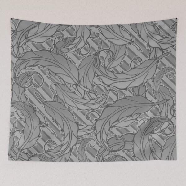 Item preview, Seamless feather pattern in greys. designed and sold by Michael Pulley.