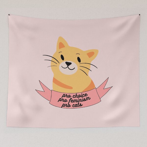 Item preview, PRO CHOICE PRO FEMINISM PRO CATS designed and sold by wilder-mind.