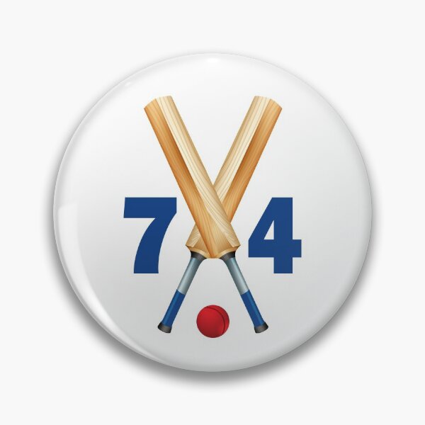 Item preview, Cricket number 74 - seventy four with bats and ball designed and sold by AllShirts21.