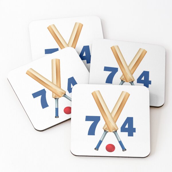 Item preview, Cricket number 74 - seventy four with bats and ball designed and sold by AllShirts21.