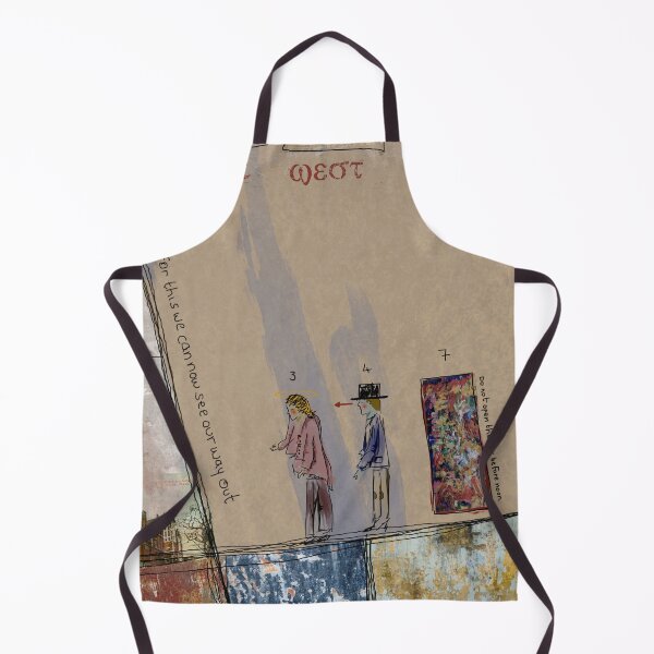 Item preview, Mysterious Modern Art with Two Figures a House and Various Clues designed and sold by KALEIDOSCOPE UK.
