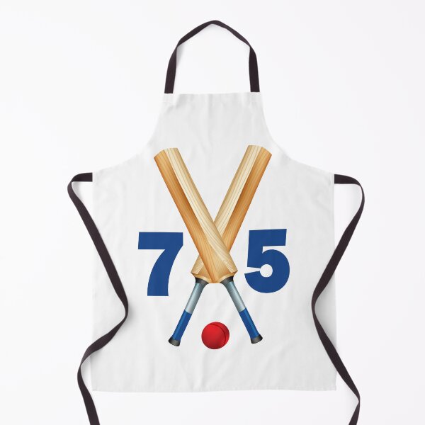 Item preview, Cricket number 75 - seventy five with bats and ball designed and sold by AllShirts21.