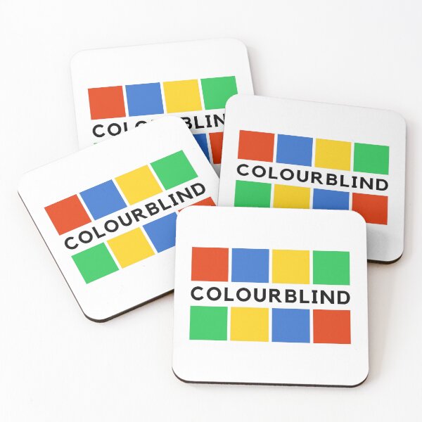 Item preview, Colourblind - Black Text Design designed and sold by DrawingBoard.