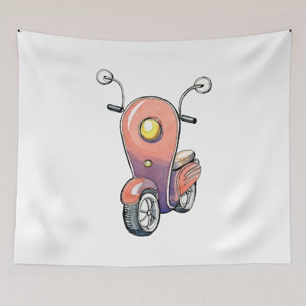 Item preview, Red scooter designed and sold by Alekseyrudy.