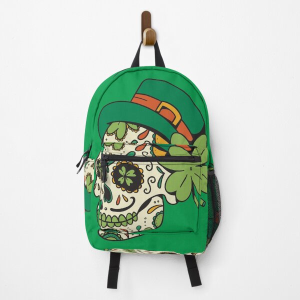 Item preview, Sugar Skull And Shamrock Hat St Patrick's Day Celebration designed and sold by Singhe Design.