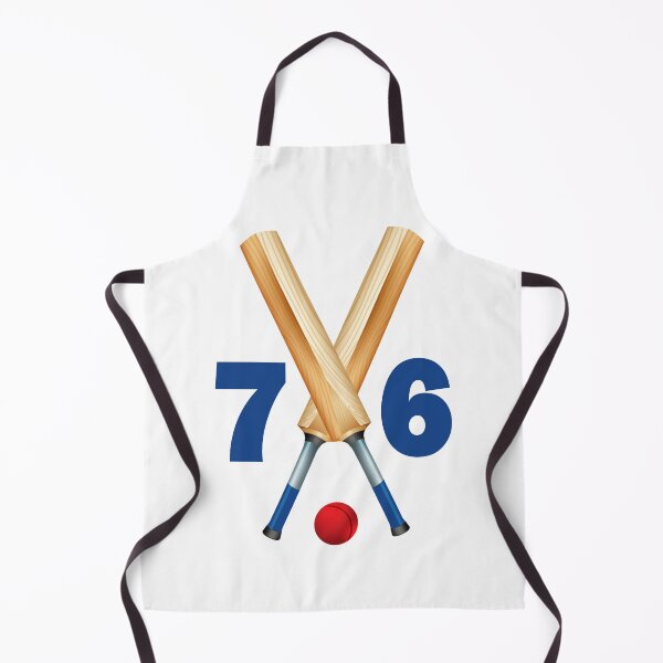 Item preview, Cricket number 76 - seventy six with bats and ball designed and sold by AllShirts21.