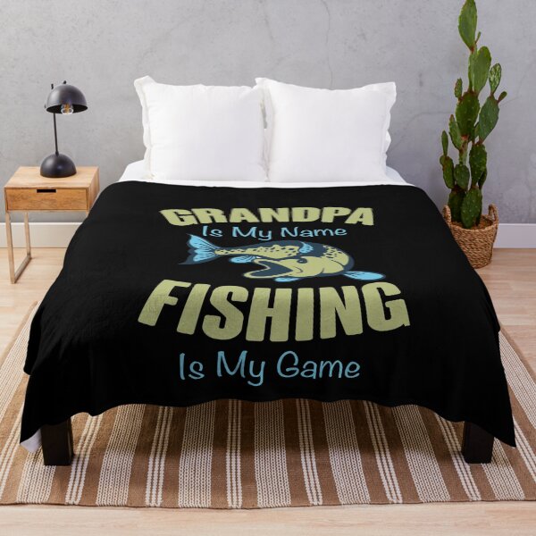 Item preview, Grandpa Is My Name Fishing Is My Game Best Funny Bass Fishing Joke Gift Set Idea Gear designed and sold by NSTeeDesign.