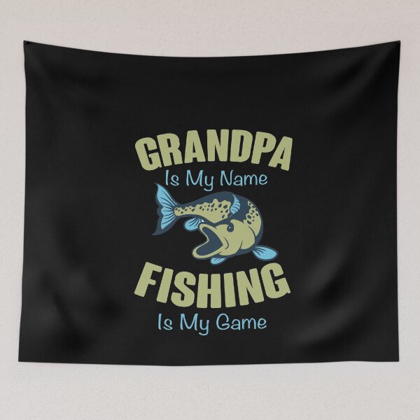 Item preview, Grandpa Is My Name Fishing Is My Game Best Funny Bass Fishing Joke Gift Set Idea Gear designed and sold by NSTeeDesign.