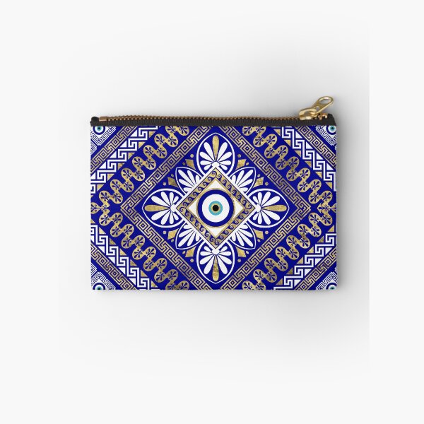 Item preview, Greek Meander Key and Evil Eye Ornament designed and sold by k9printart.