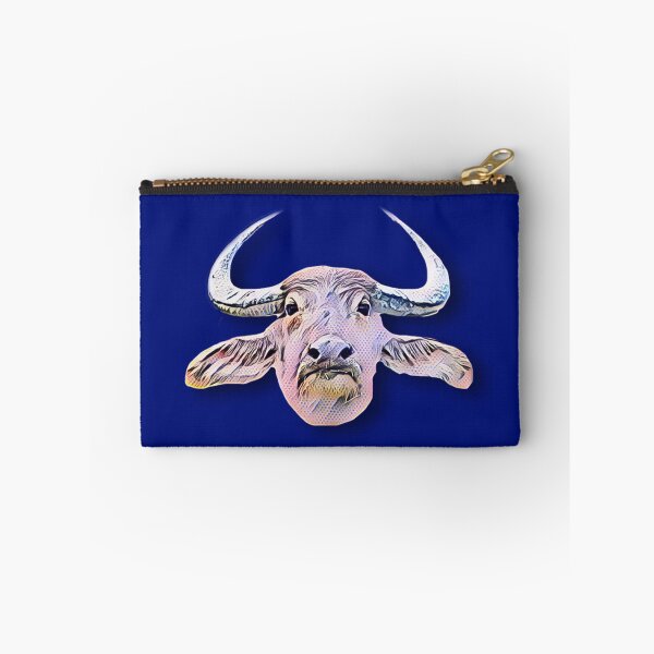 Item preview, Pink ox on dark blue designed and sold by Ninaeva.