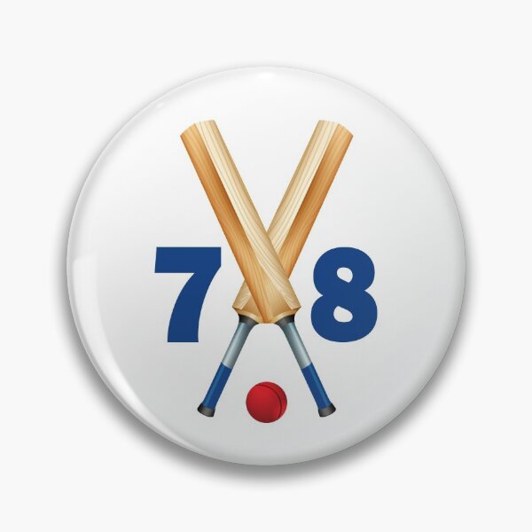Item preview, Cricket number 78 - seventy eight with bats and ball designed and sold by AllShirts21.